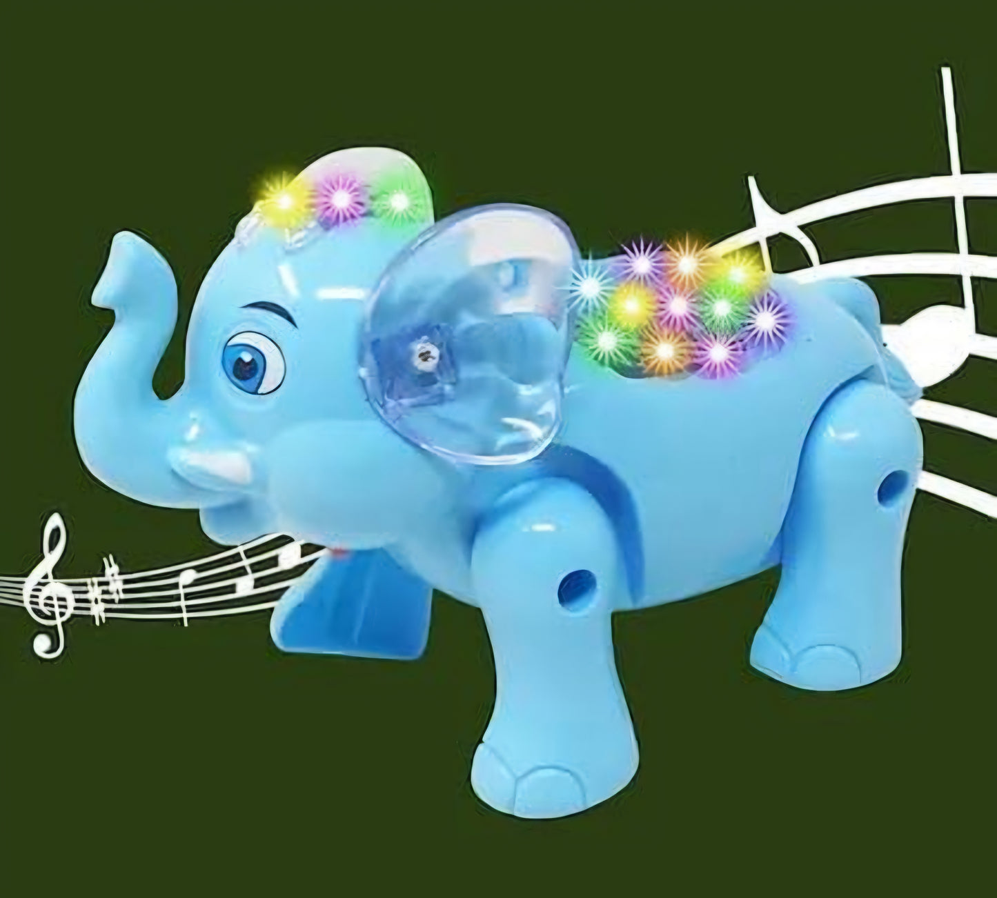Clever Elephant Musical Walking Toy with Light and Sound for Kids