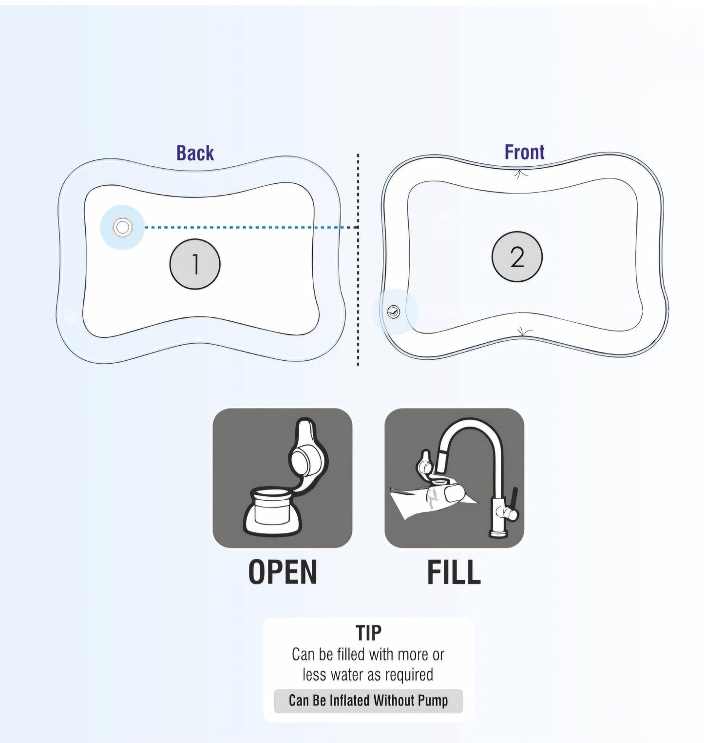 Baby Leakproof Inflatable Water Playmat