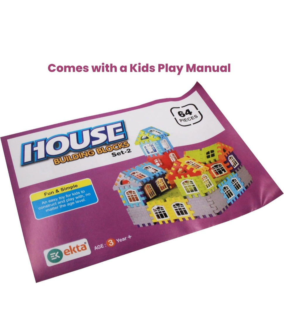 EKTA House Building Blocks with Windows Set-2