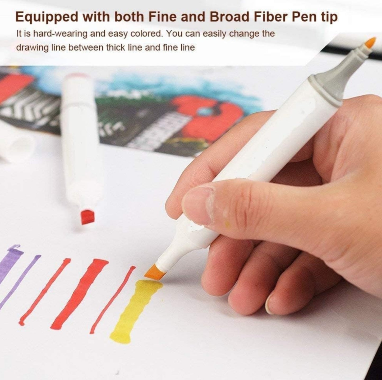 Premium Dual-Tip Art Markers Set for Kids