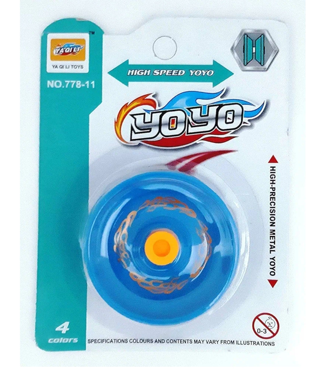 Metal Die Cast Chrome Super High Speed Yo Yo with Thread