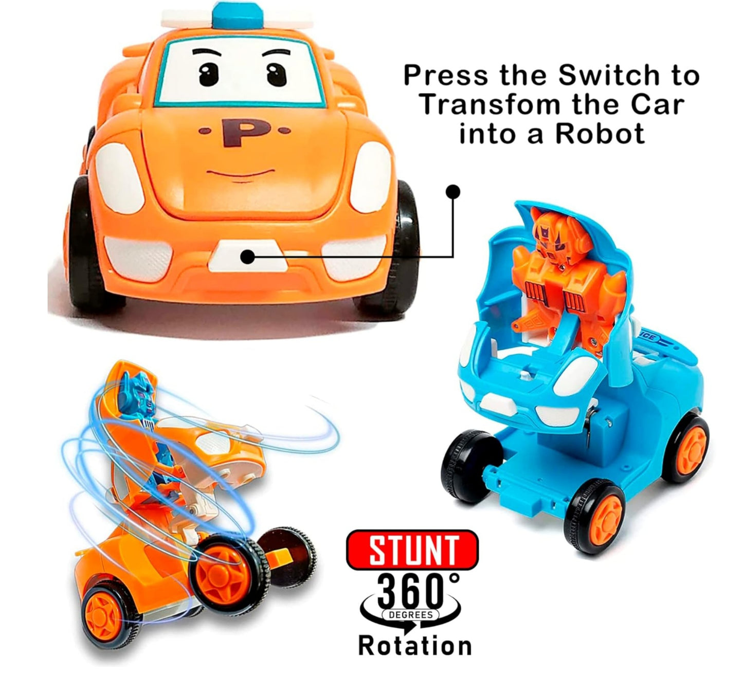 Push & Go Transforming Robot Car