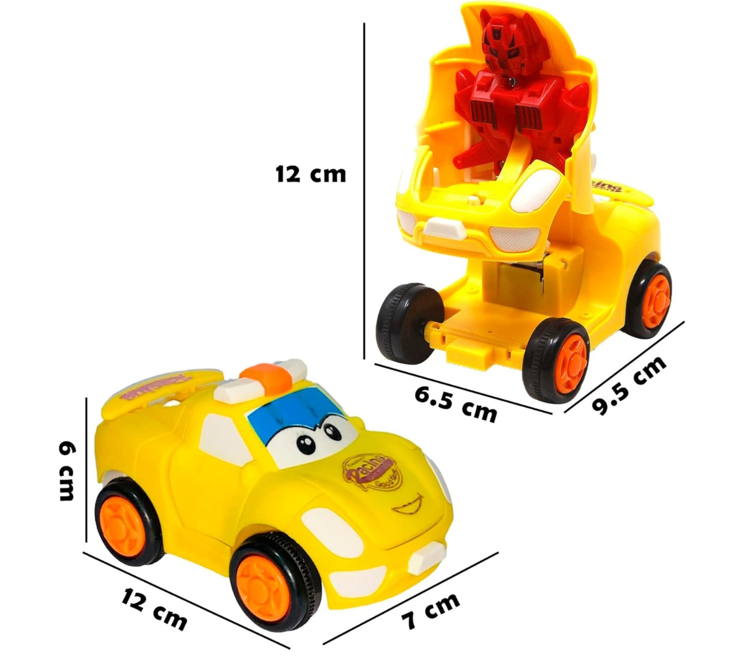 Push & Go Transforming Robot Car