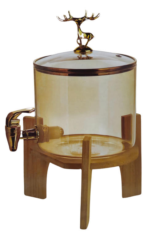 Premium Glass Beverage Dispenser – 2600ml