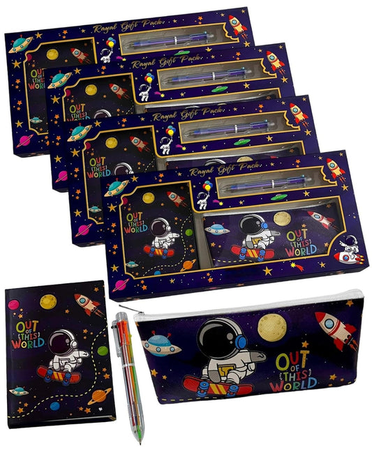 Royal Astronaut Space Pack (Diary + Stationery Pouch + Multicolor Pen)