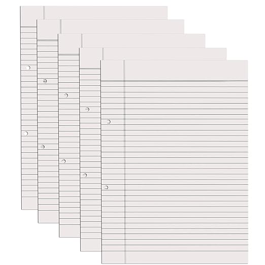 A4 Ruled White Project Sheets