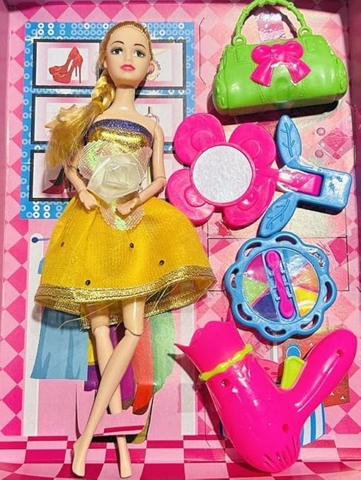 Doll Toy Set with a Big Doll