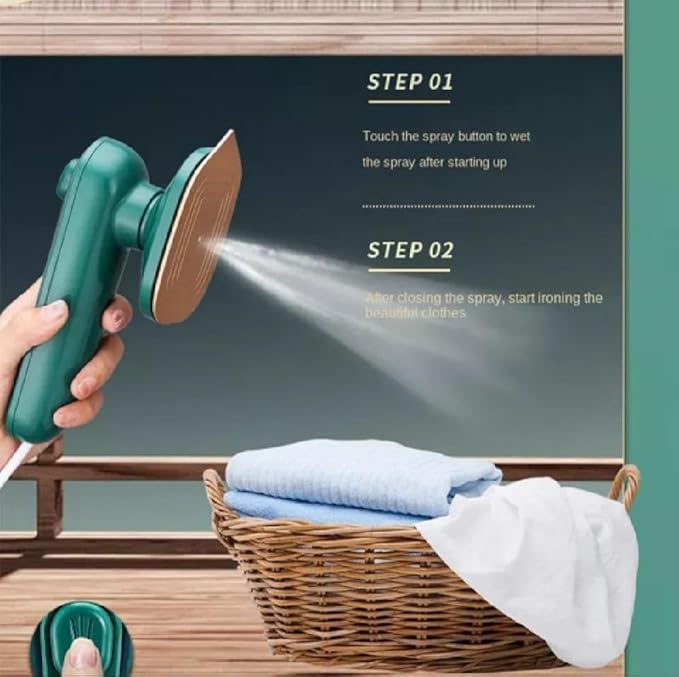 Mini Steam Iron – Fast & Portable Ironing