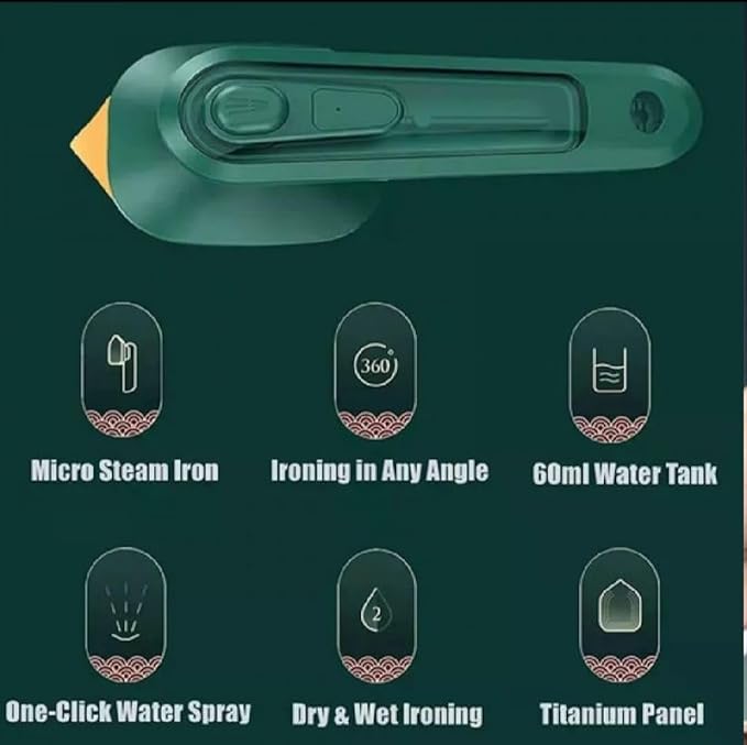 Mini Steam Iron – Fast & Portable Ironing