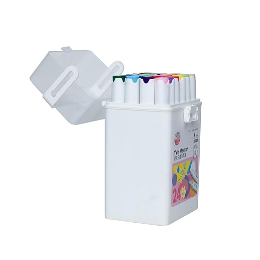 Double Sided Colour Pen (Set Of 24 Pcs)