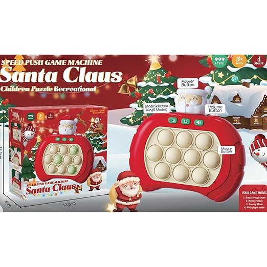 Game Console Santa Claus Light up Popping Games for Teens Gifts