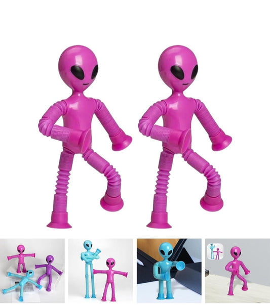 Robot Telescopic Suction Cup Toy for Birthday Stocking Stuffers Children
